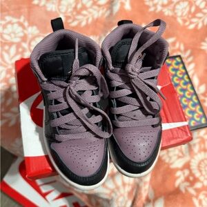 Nike Plum and Black High-Top Sneakers